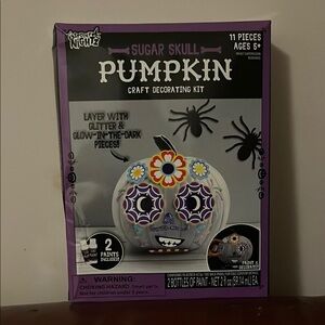 Sugar Skull Pumpkin Craft Decorating Kit